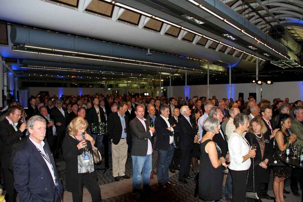The Viaduct Events Centre was packed for the Opening Cocktail Function - Auckland International Boat Show and Superyacht Captains Forum, September 2011 © Richard Gladwell www.photosport.co.nz
